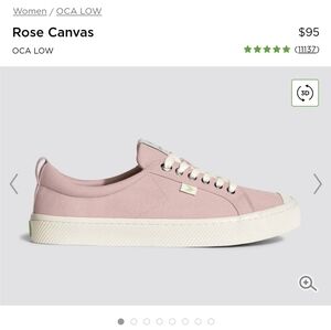 Cariuma canvas shoes, pink, never worn
